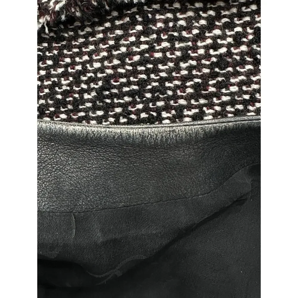 Chanel Tweed & Leather Dress Sz/36